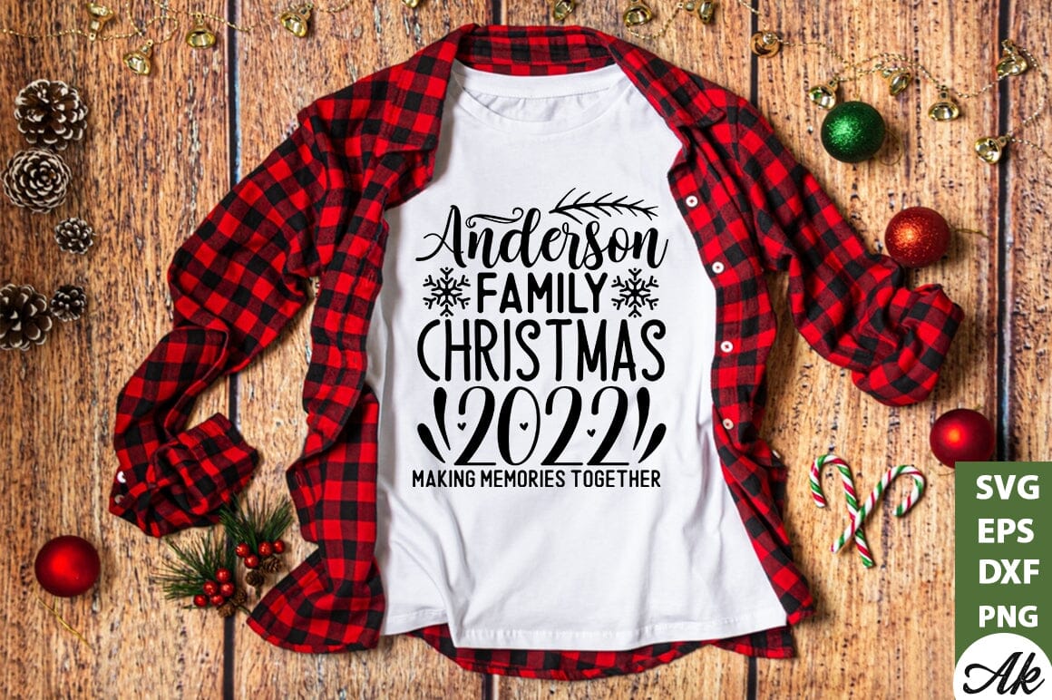 Anderson family christmas 2022 making memories together SVG - Image 3