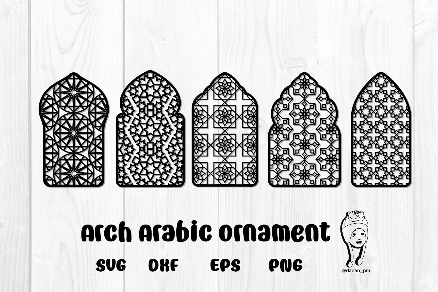 Arch Arabic ornament svg