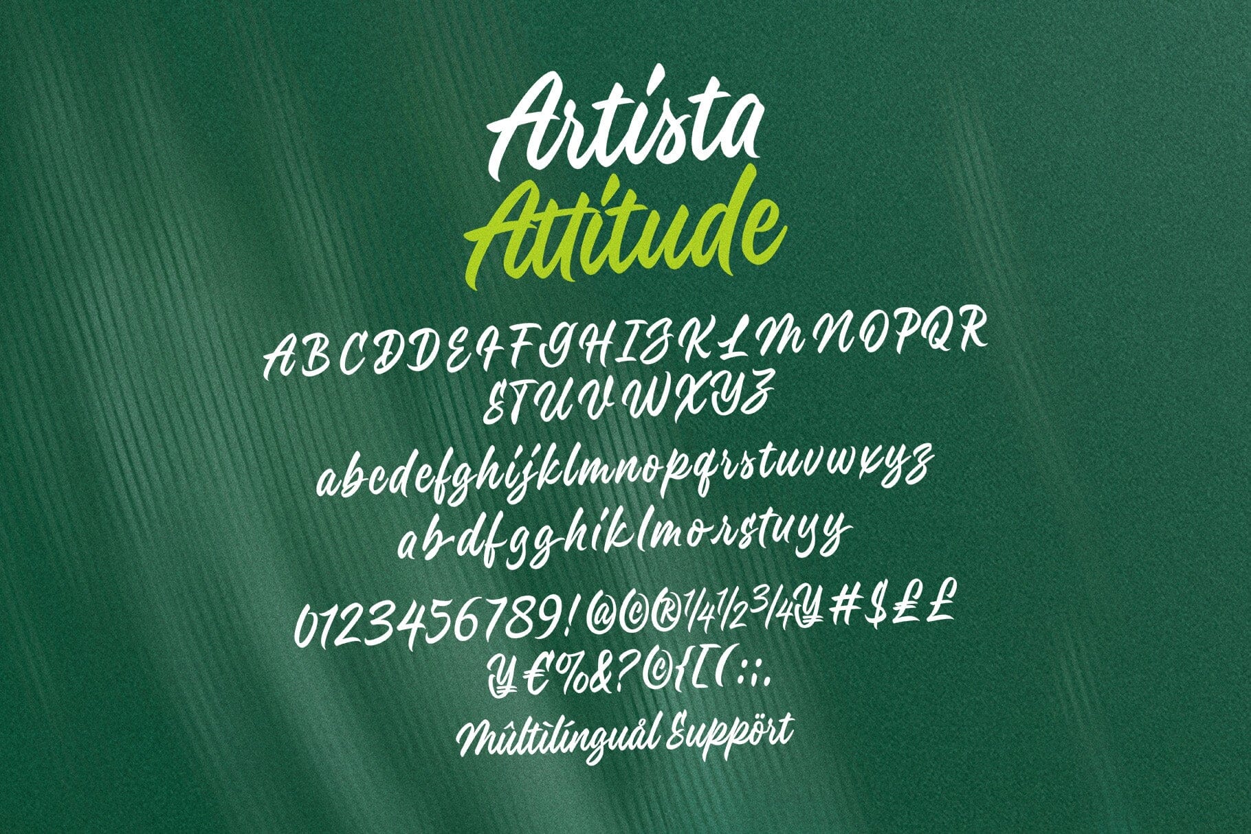 Artista Attitude  – Bold Marker Signature Script - Image 10