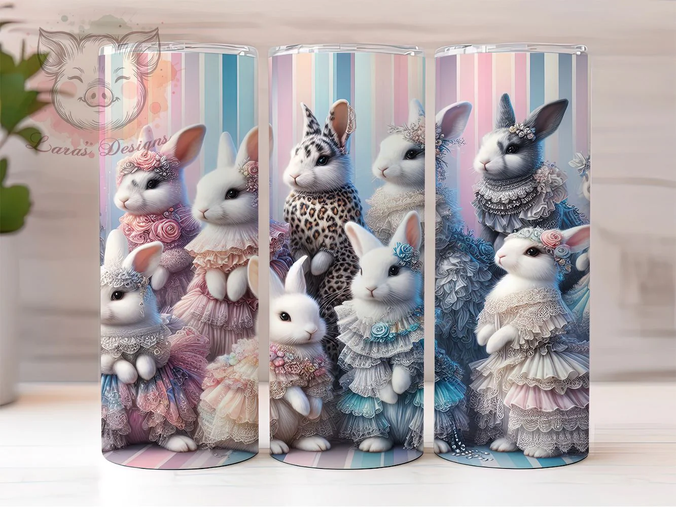 Artistic Brushstroke Easter Bunny Tumbler, Easter Bunny Tumbler, Artistic Bunny Wrap, Stylish 20oz Wrap, Sublimation Design, Trendy Gift Idea, Inspirational Easter Tumbler