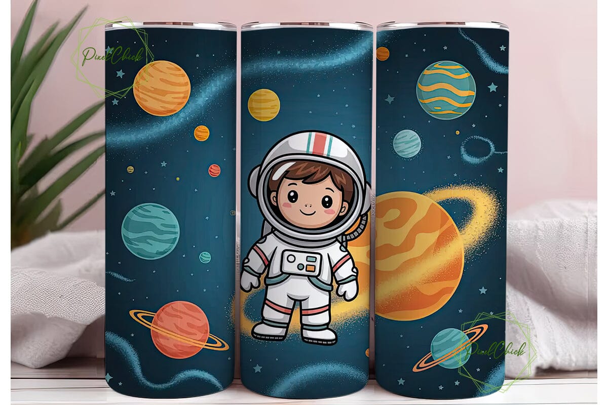 Astronaut Space 20oz Tumbler Wrap - Image 3