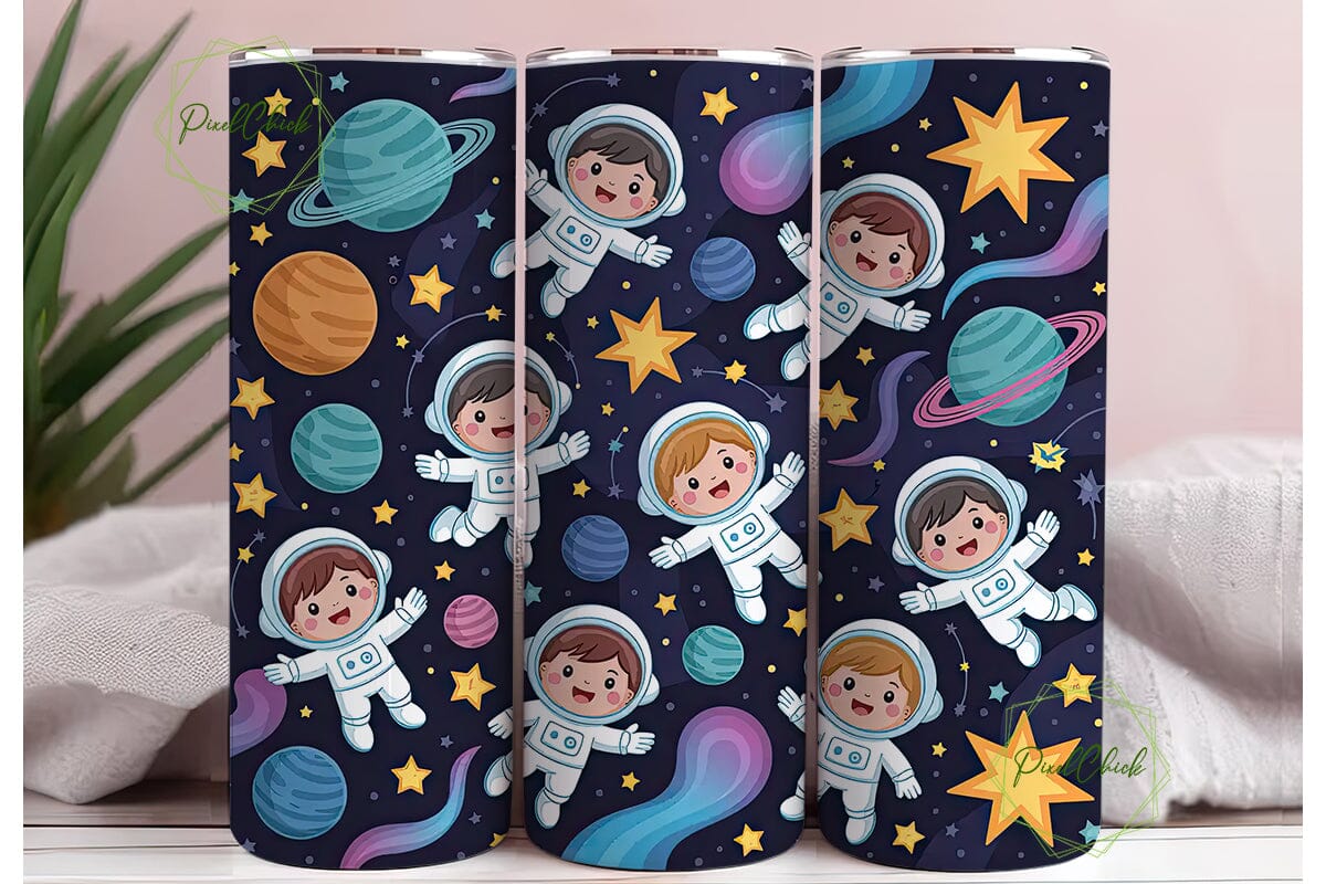 Astronaut Space 20oz Tumbler Wrap - Image 3