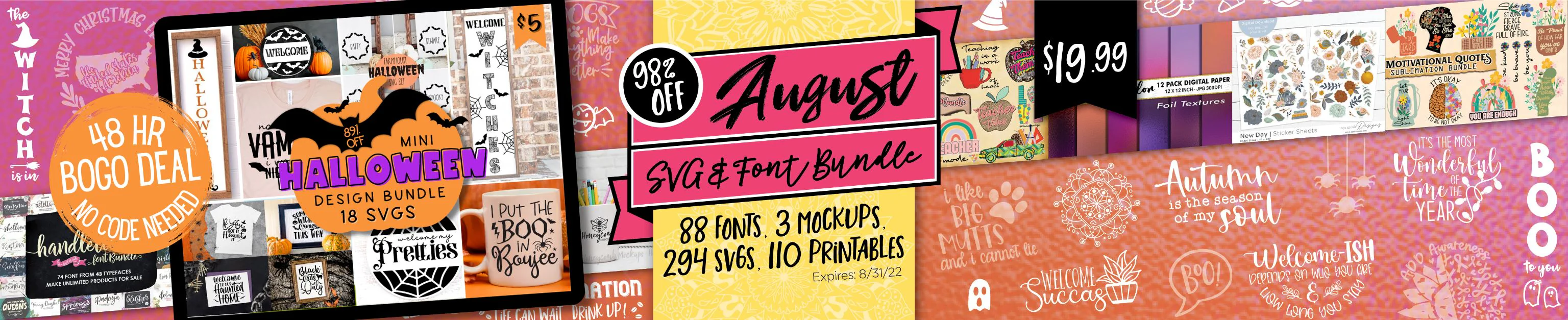 August SVG and Font Bundle - Image 2