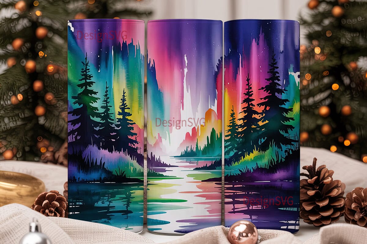 Aurora Borealis Tumbler Wrap - Image 2