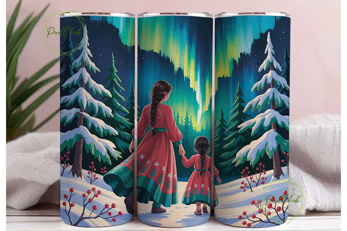 Aurora Borealis Tumbler Wrap - Image 3