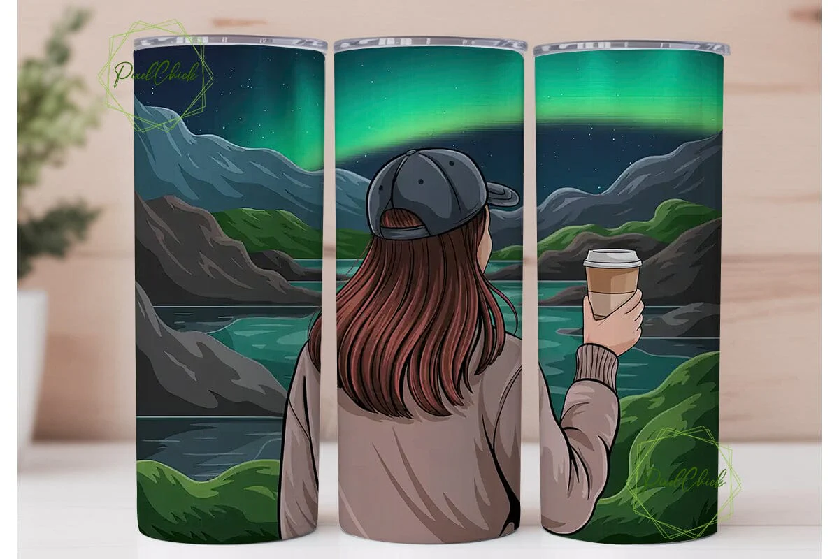 Aurora Borealis Tumbler Wrap