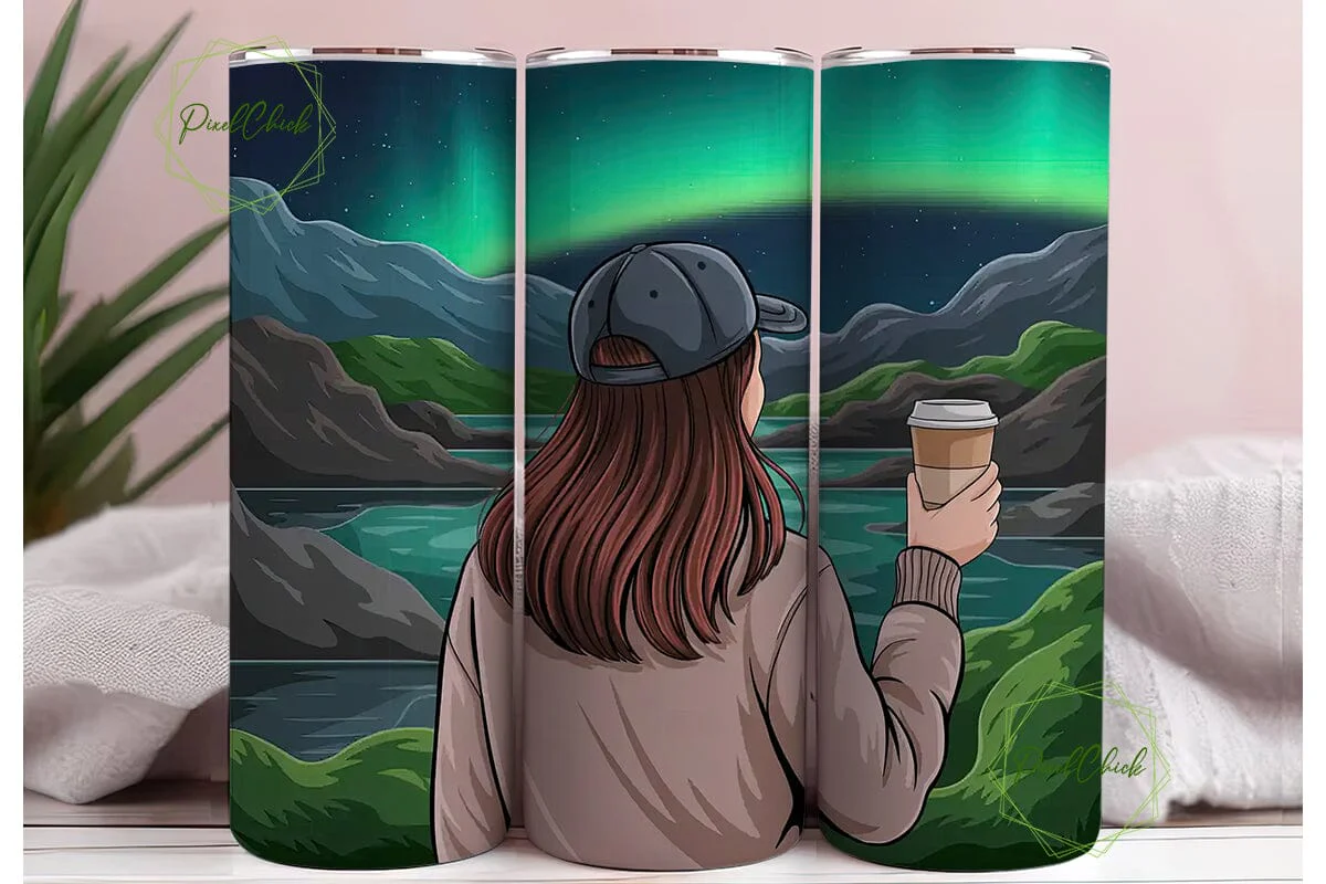 Aurora Borealis Tumbler Wrap - Image 3