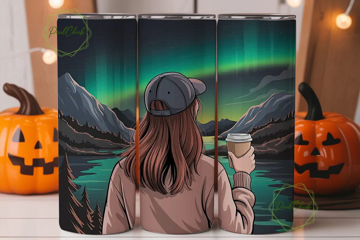 Aurora Borealis Tumbler Wrap - Image 2