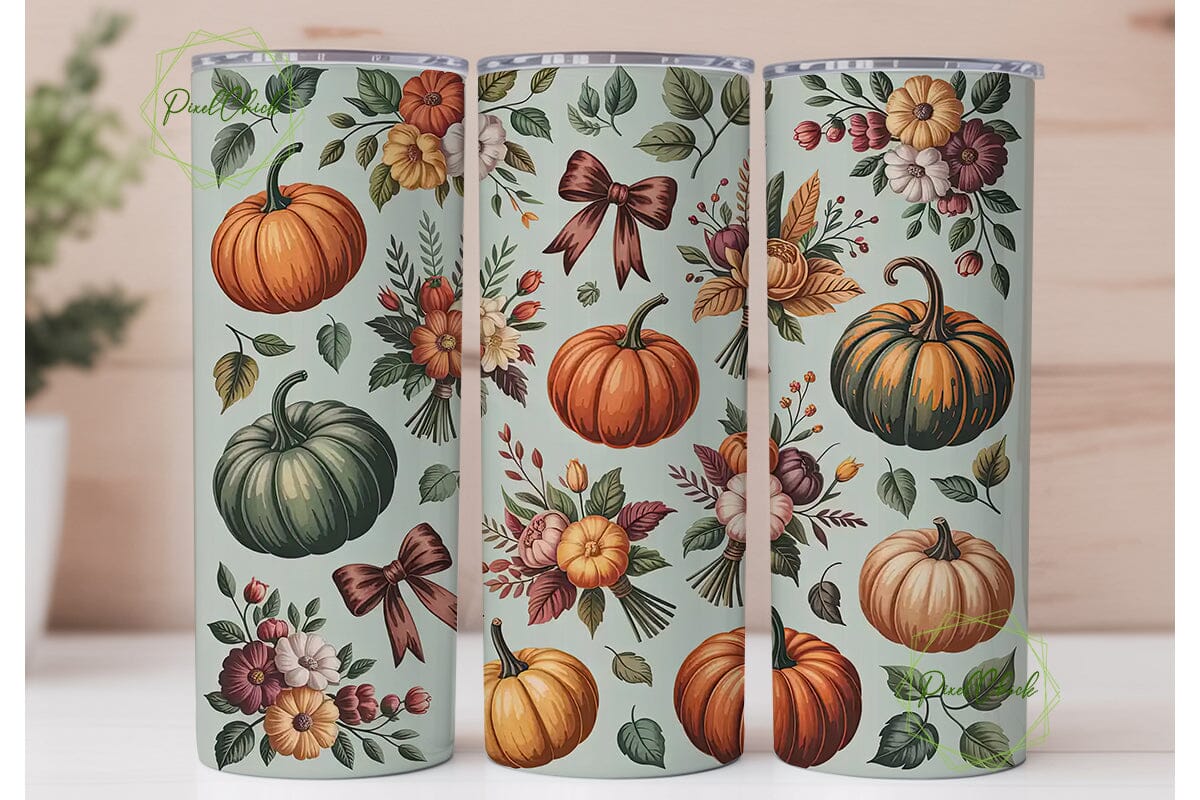 Autumn Pumpkin Spice 20oz Tumbler Wrap - Image 2