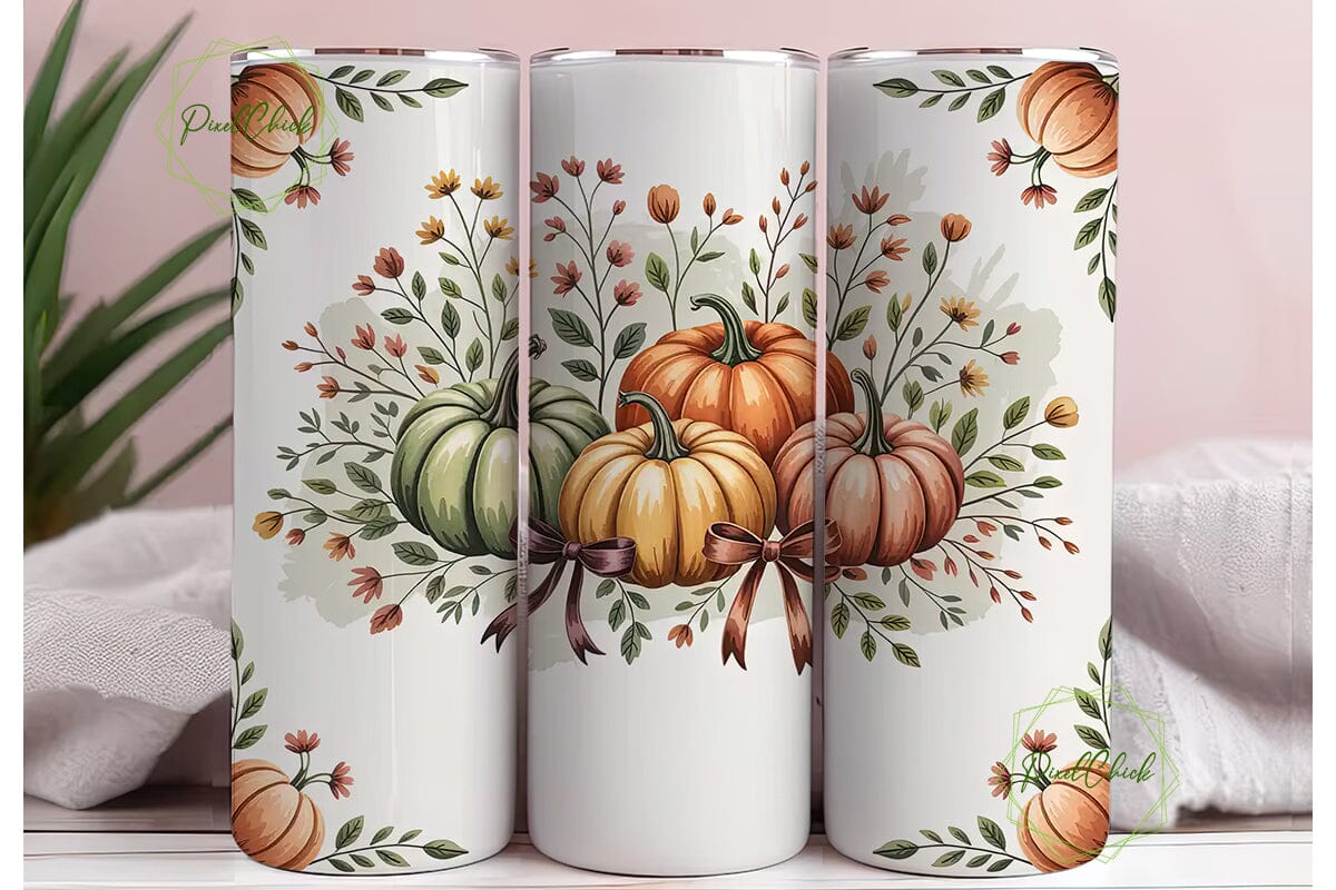 Autumn Pumpkin Spice 20oz Tumbler Wrap