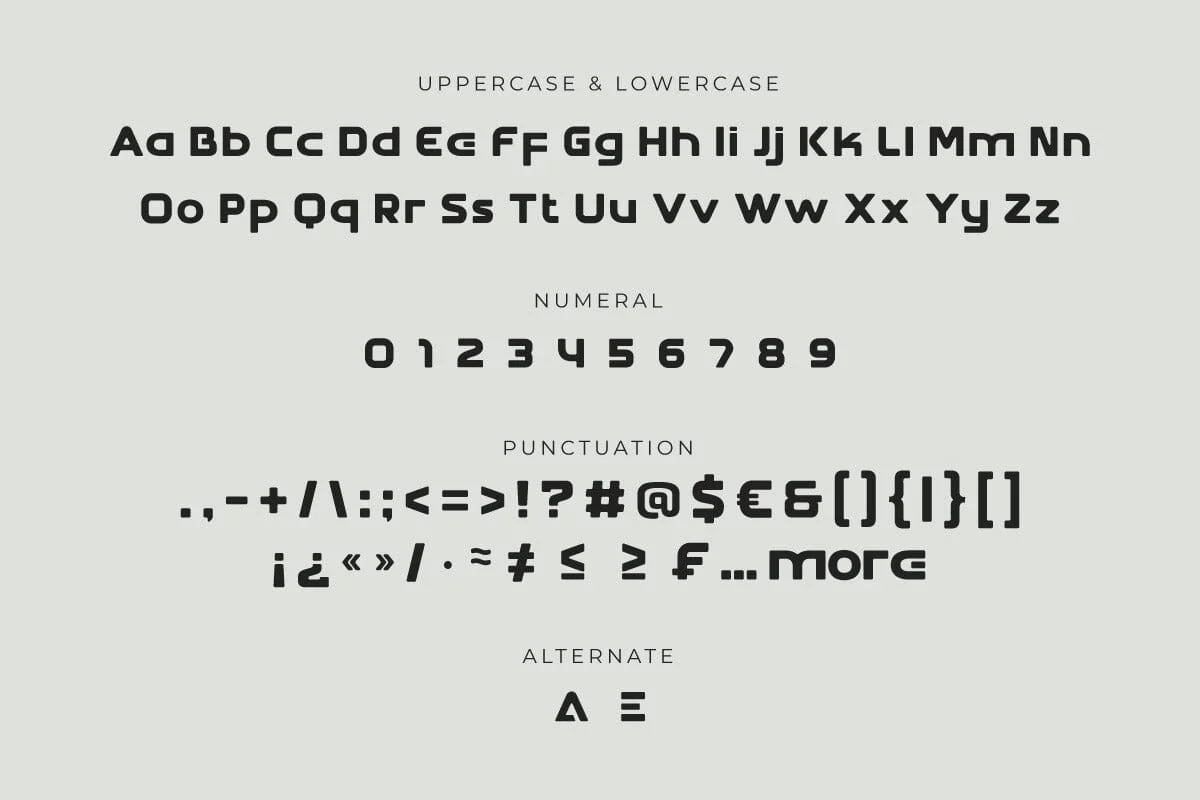 Avageno - Futuristic Font - Image 9