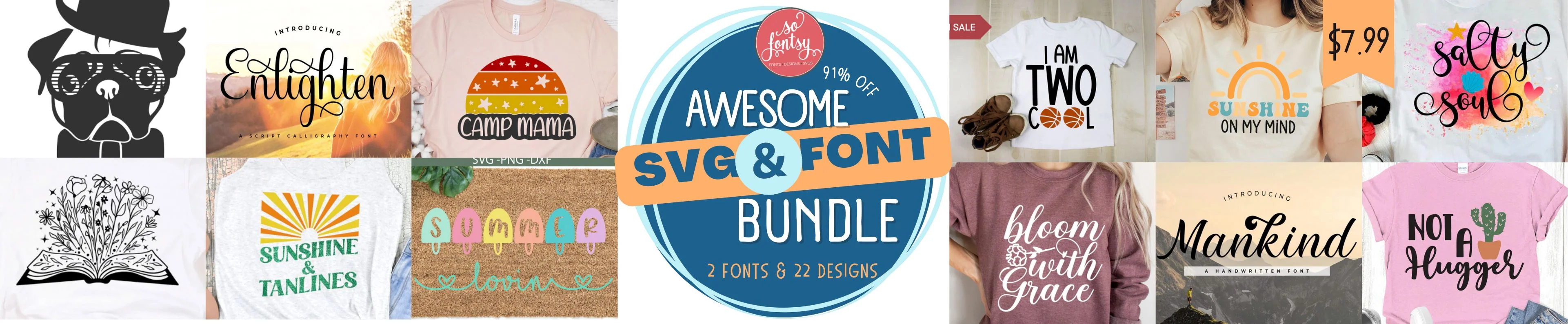 Awesome SVG and Font Bundle - VIP - Image 2