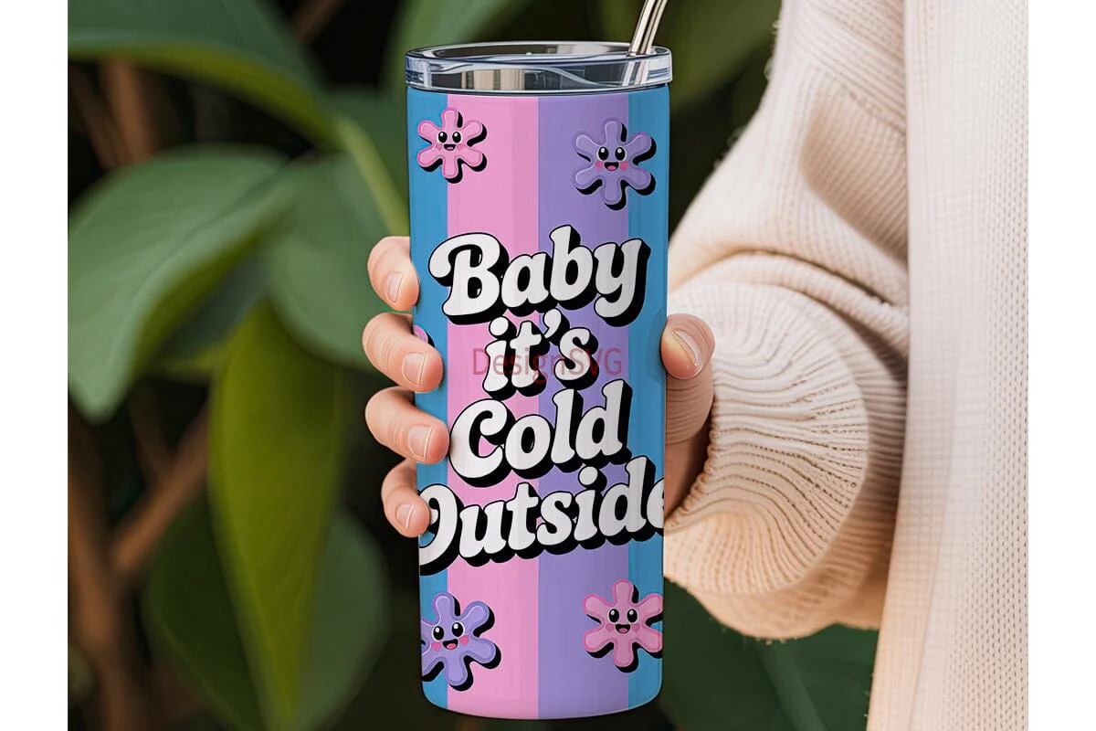 Baby It's Cold Outside Tumbler Wrap - Image 3