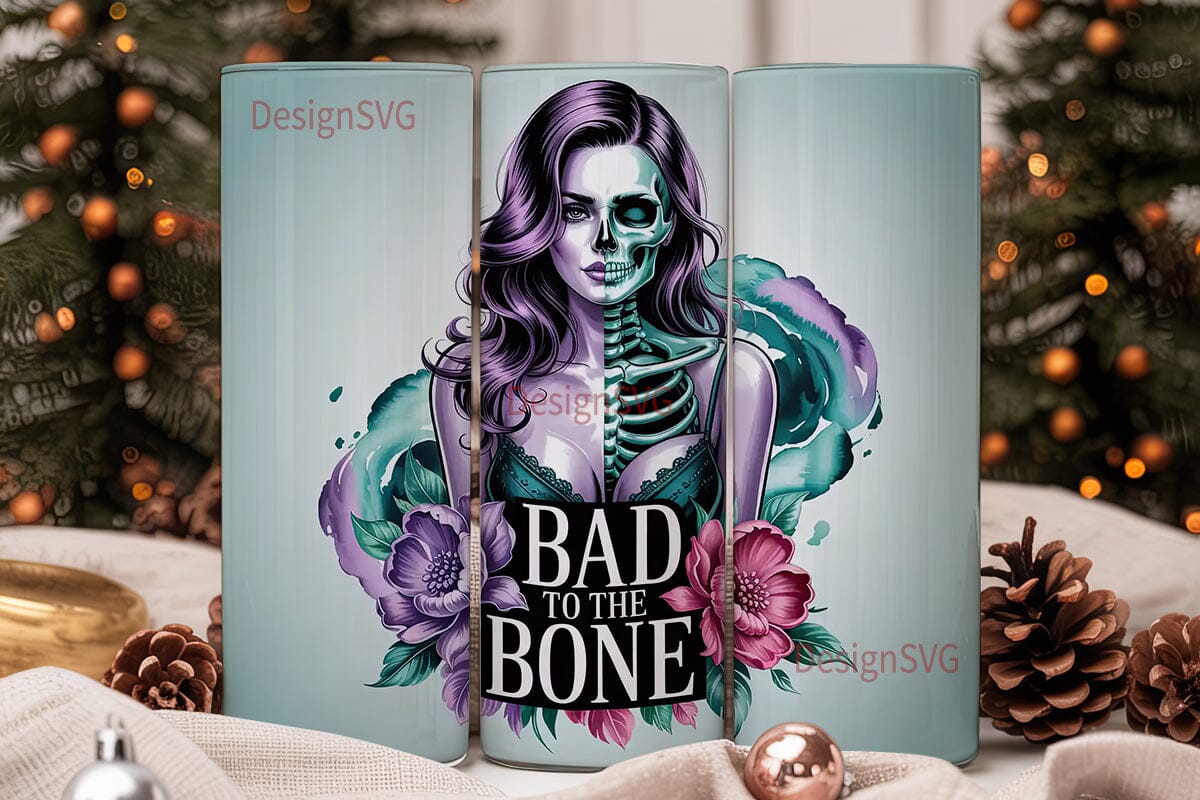 Bad to the Bone 20oz Tumbler Wrap - Image 2