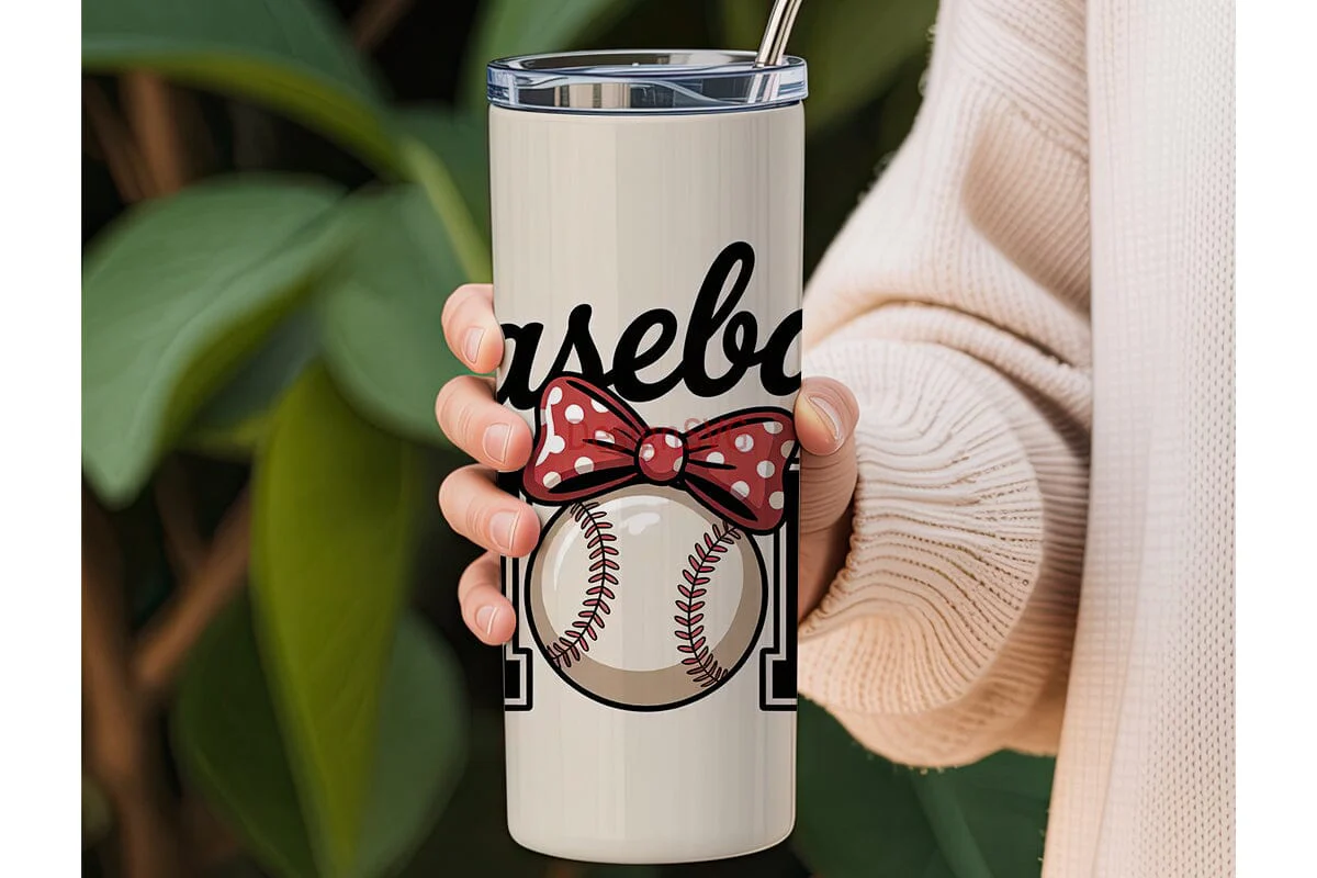 Baseball Mom 20oz Tumbler Wrap - Image 3
