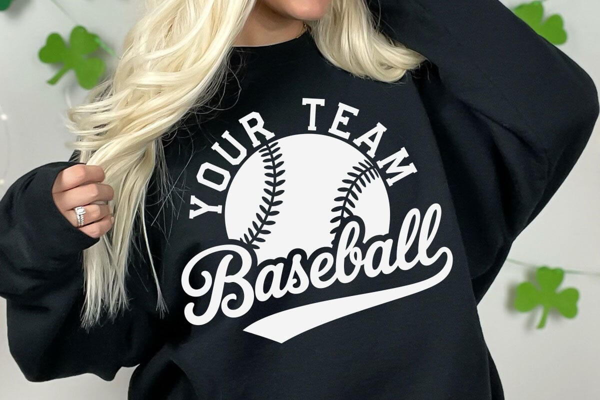 Baseball Team SVG Bundle, Shirt Template, Cricut Silhouette, Baseball Template Bundle - Image 10