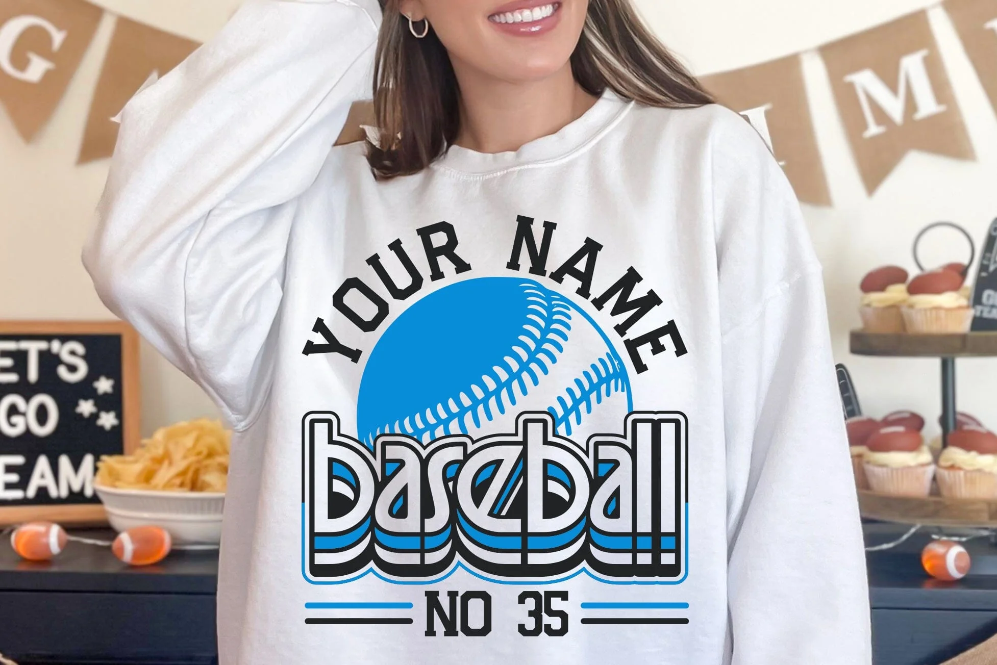 Baseball Team SVG Bundle, Shirt Template, Cricut Silhouette, Baseball Template Bundle - Image 5