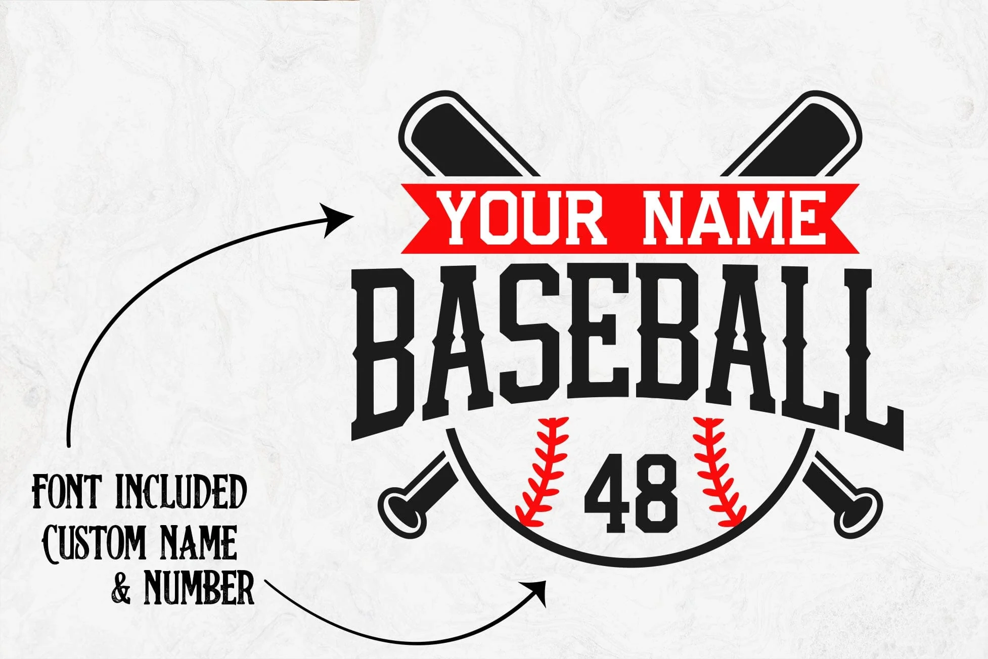 Baseball team template svg, Baseball logo design, Mascot Baseball svg, Baseball Mom, Baseball Dad svg - Image 6