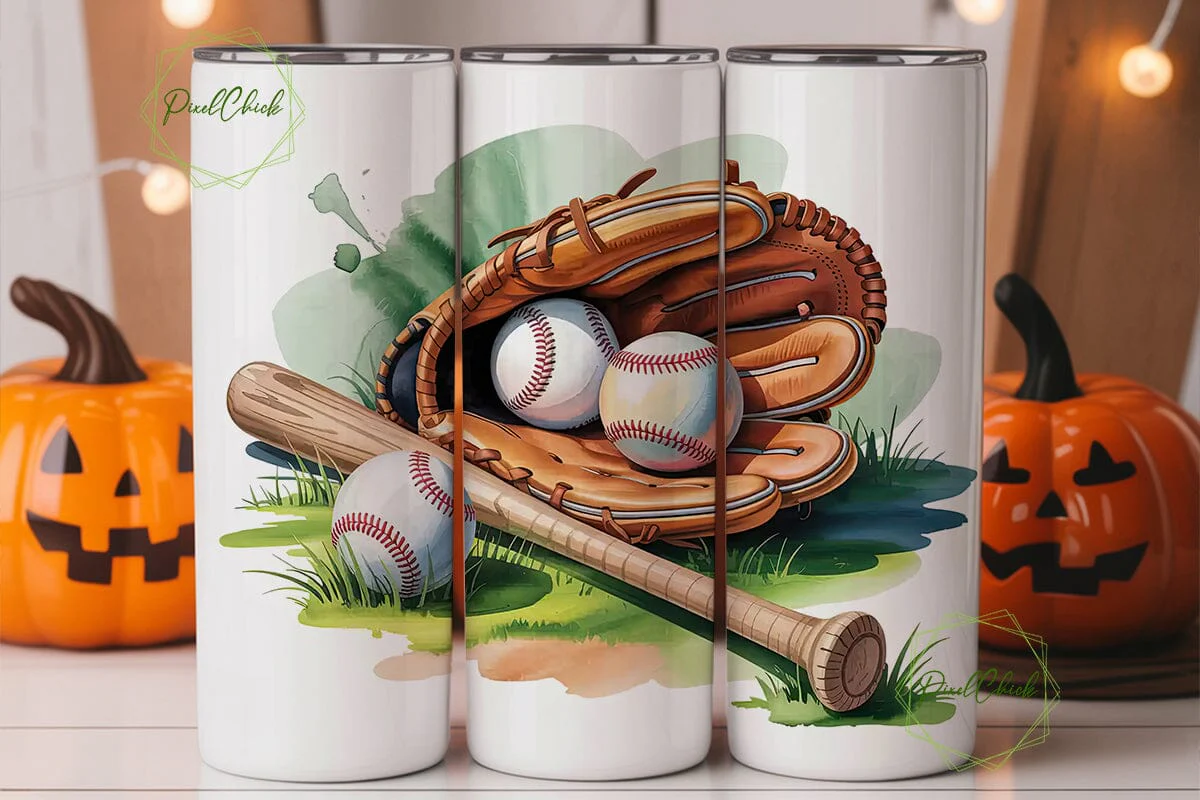 Baseball Tumbler Wrap 20oz - Image 2