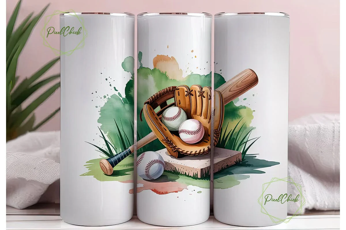 Baseball Tumbler Wrap 20oz - Image 3