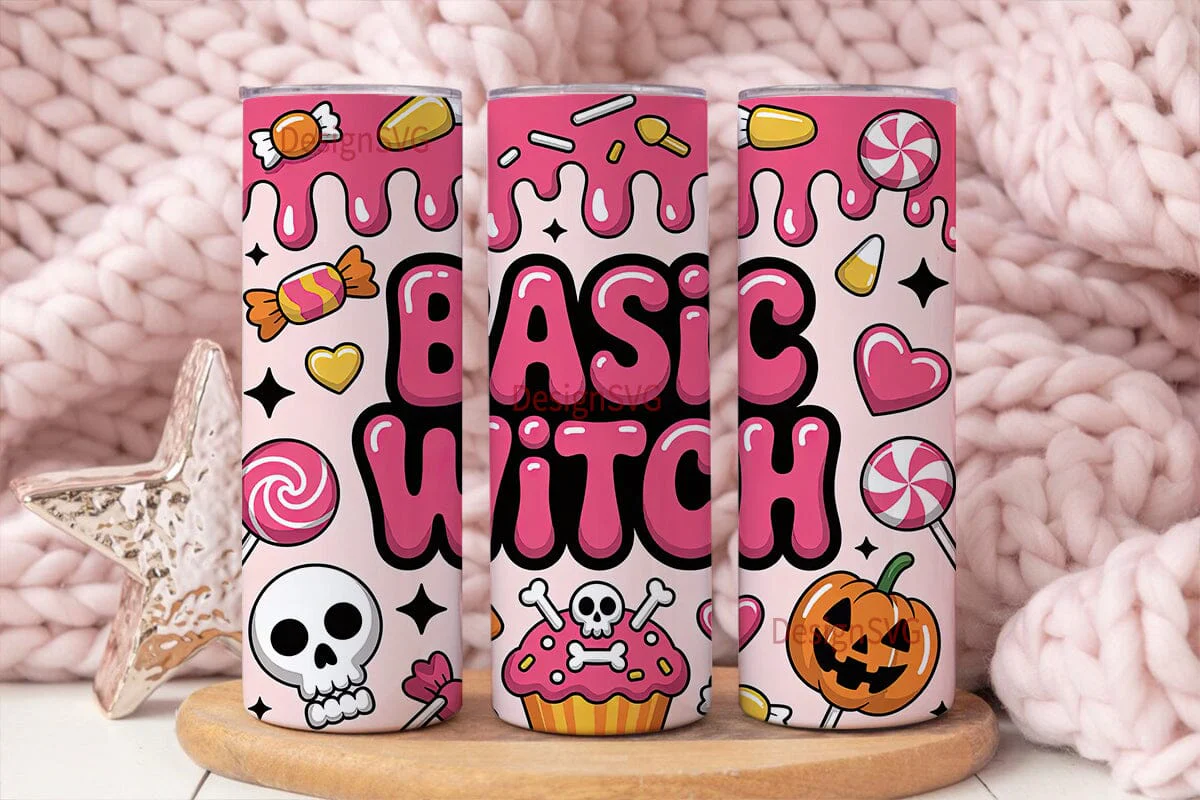 Basic Witch 20oz Tumbler Wrap