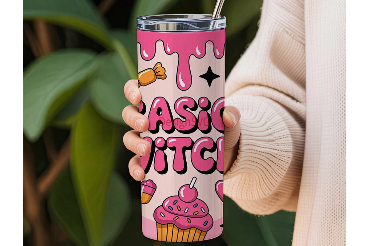 Basic Witch 20oz Tumbler Wrap - Image 3