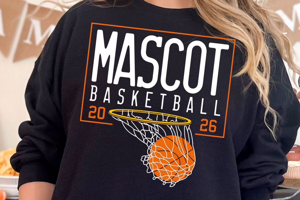 Basketball Team Mascot SVG, PNG, Cricut File, Basketball Mom Svg, Custom Basketball Design - Image 4