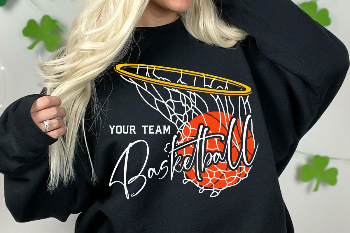 Basketball Team Svg, Custom Basketball Svg Designs, Basketball Svg, Basketball Logo, Svg for Cricut, Basketball Mom Svg - Image 3