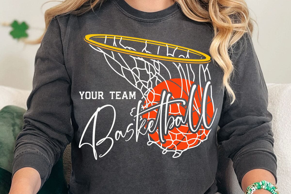Basketball Team Svg, Custom Basketball Svg Designs, Basketball Svg, Basketball Logo, Svg for Cricut, Basketball Mom Svg - Image 4