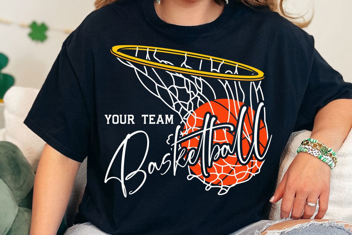 Basketball Team Svg, Custom Basketball Svg Designs, Basketball Svg, Basketball Logo, Svg for Cricut, Basketball Mom Svg - Image 5