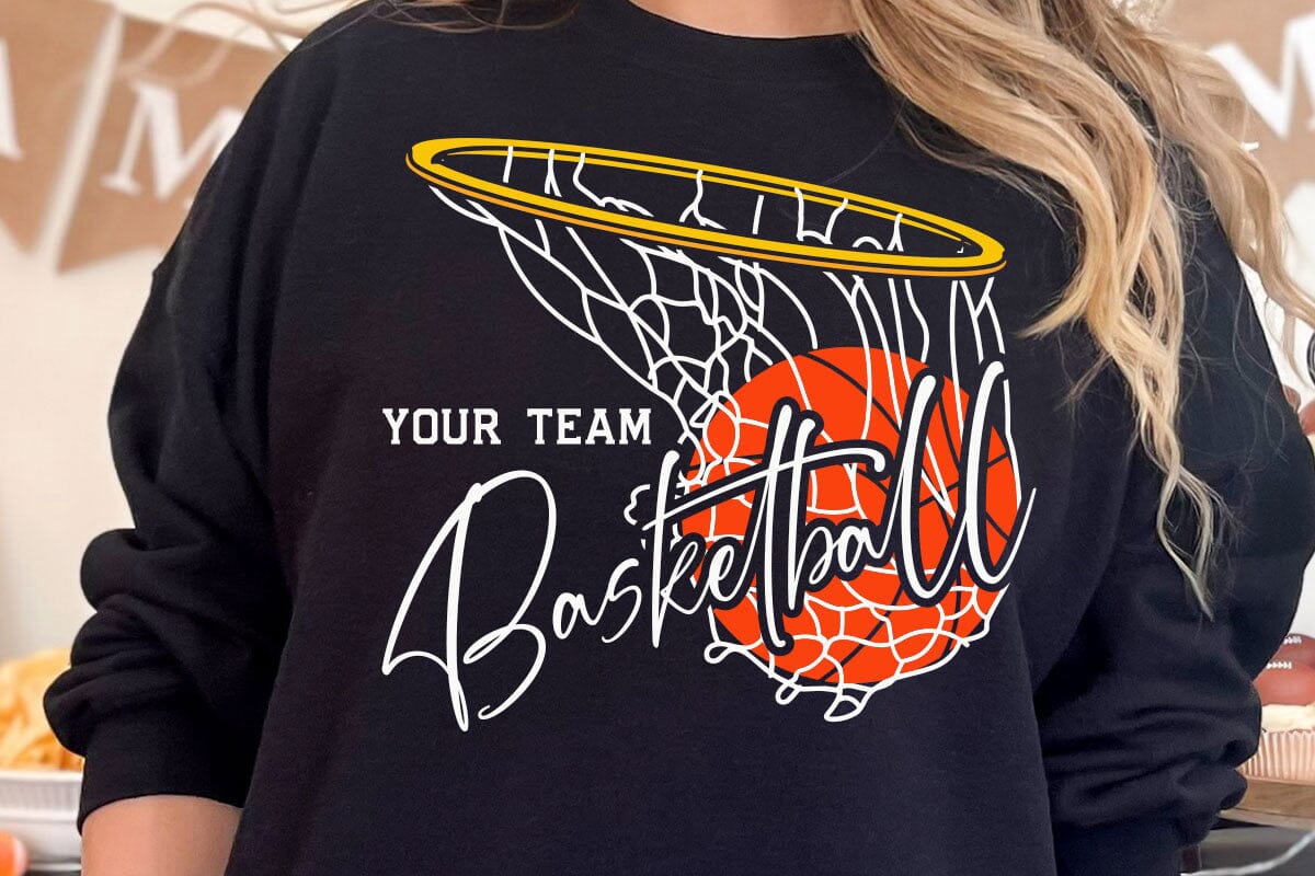 Basketball Team Svg, Custom Basketball Svg Designs, Basketball Svg, Basketball Logo, Svg for Cricut, Basketball Mom Svg - Image 6