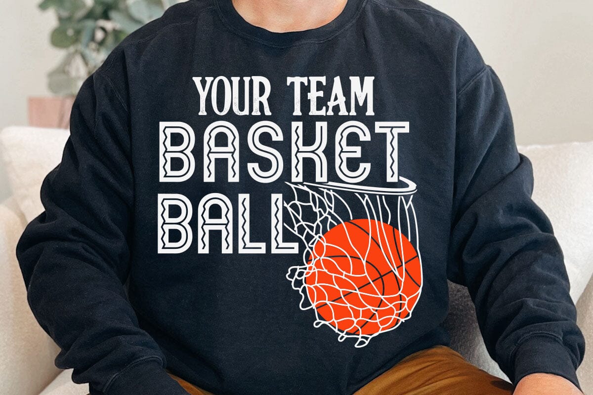 Basketball Team Svg, Team Shirts, Basketball Svg Designs, Basketball Svg, Svg Designs, Basketball Logo, Svg for Cricut, Basketball Mom Svg - Image 4