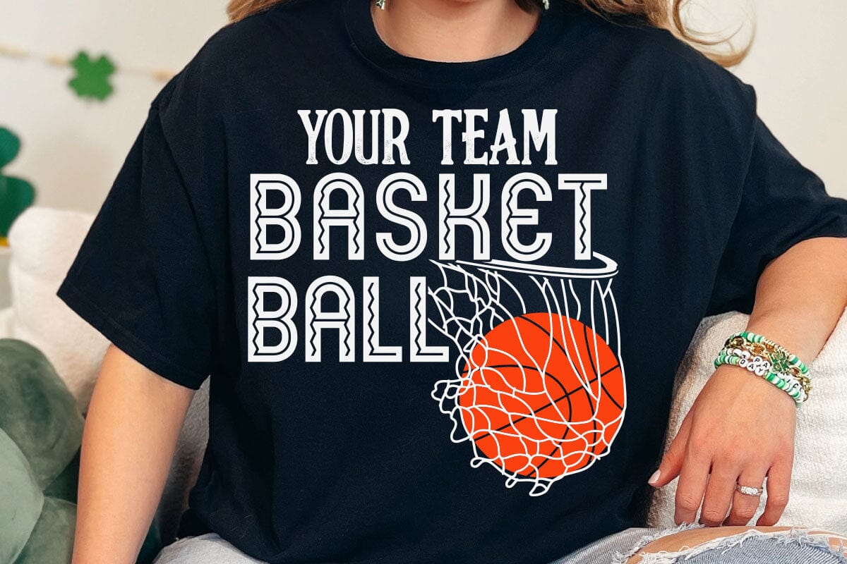 Basketball Team Svg, Team Shirts, Basketball Svg Designs, Basketball Svg, Svg Designs, Basketball Logo, Svg for Cricut, Basketball Mom Svg - Image 5