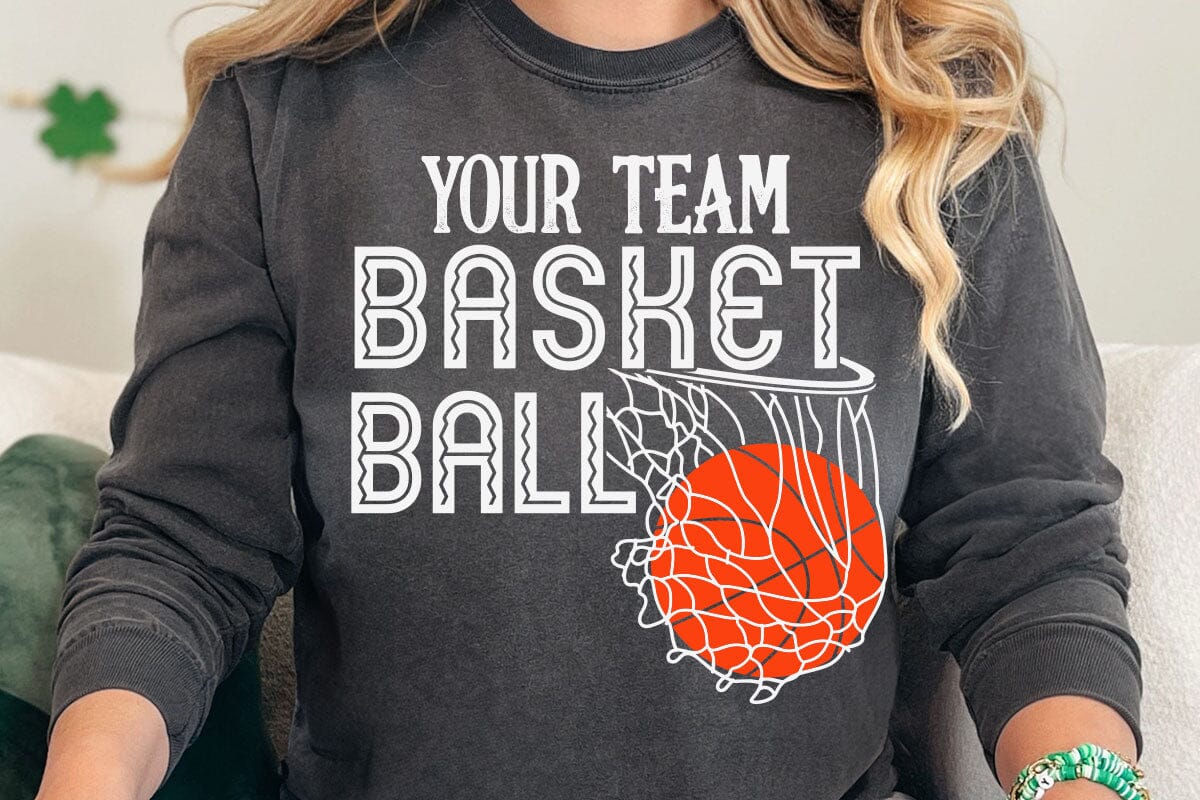 Basketball Team Svg, Team Shirts, Basketball Svg Designs, Basketball Svg, Svg Designs, Basketball Logo, Svg for Cricut, Basketball Mom Svg - Image 6