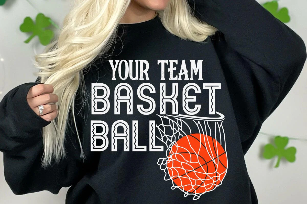 Basketball Team Svg, Team Shirts, Basketball Svg Designs, Basketball Svg, Svg Designs, Basketball Logo, Svg for Cricut, Basketball Mom Svg - Image 7