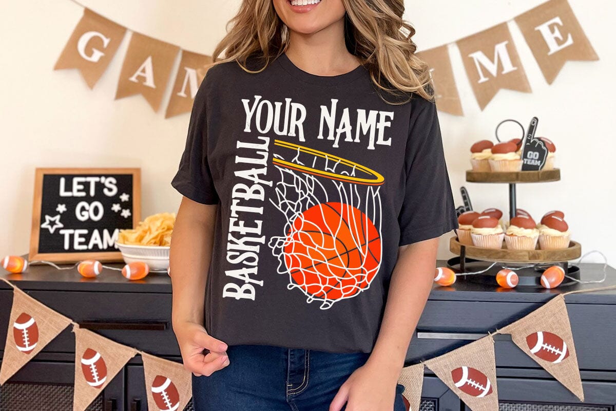 Basketball Team Svg, Team Shirts, Basketball Svg Designs, Basketball Svg, Svg Designs, Basketball Logo, Svg for Cricut, Basketball Mom Svg - Image 6
