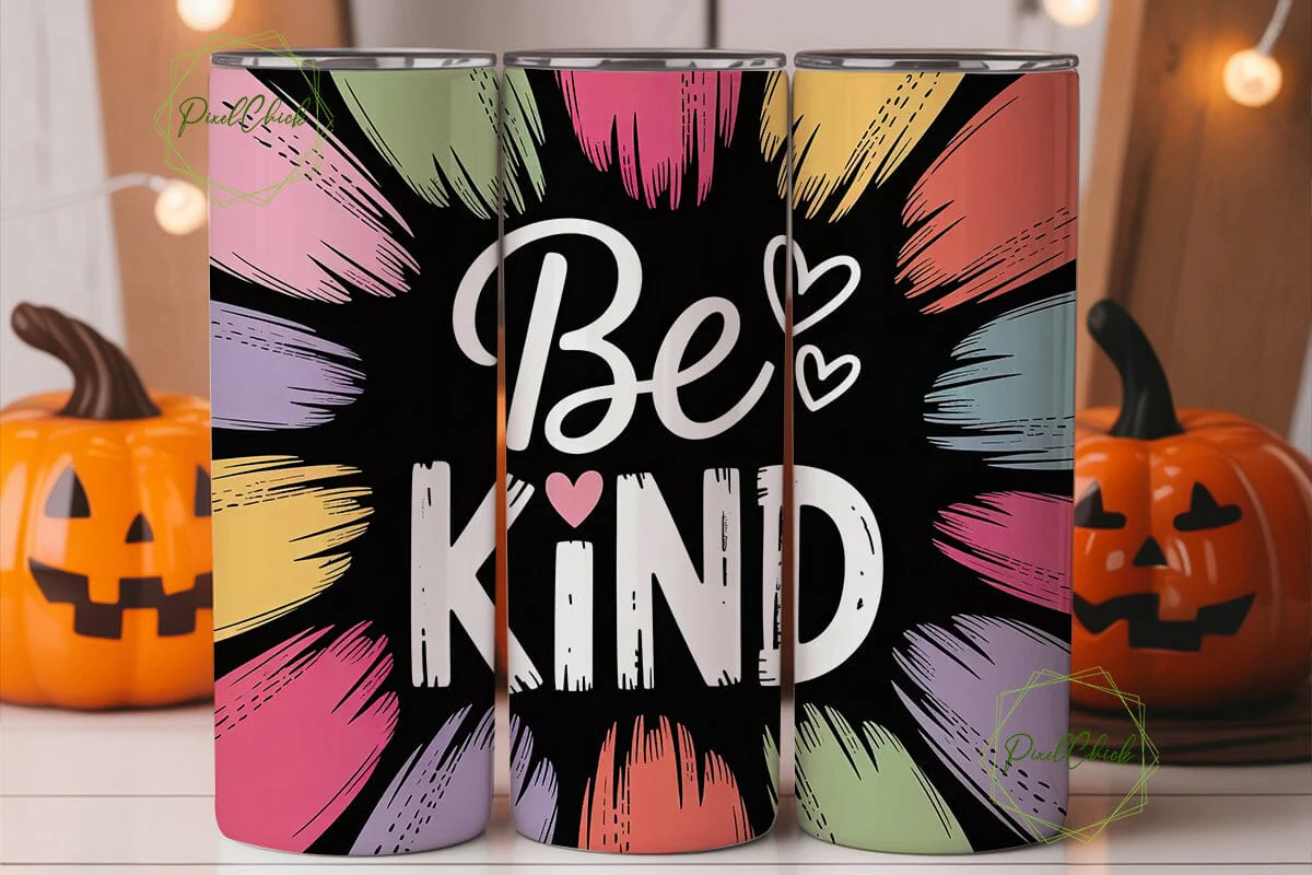 Be Kind Inspirational Tumbler Wrap - Image 3