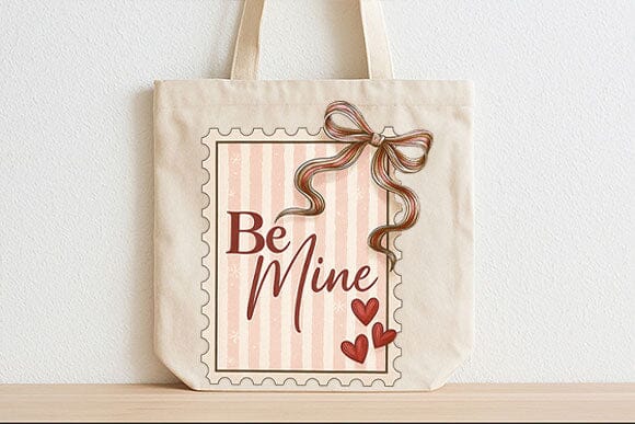Be Mine Valentine Gift Tag PNG - Image 4