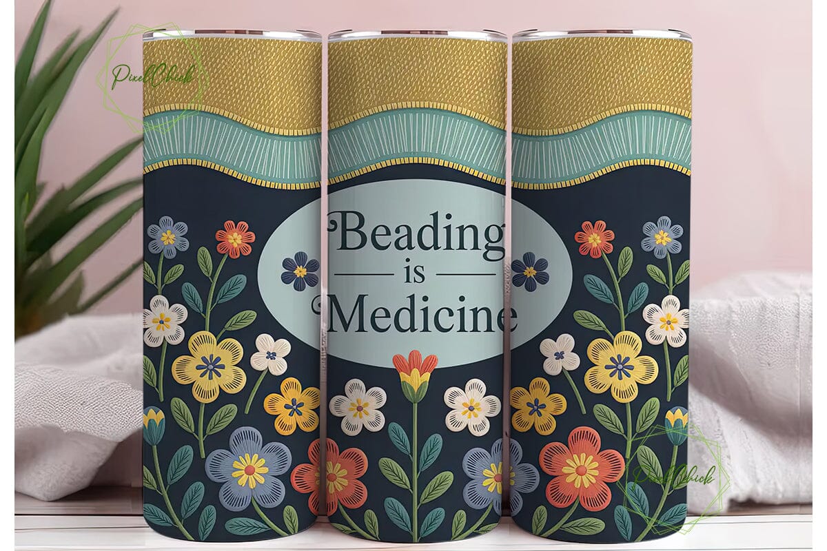 Beading is Medicine Tumbler Wrap - Image 3