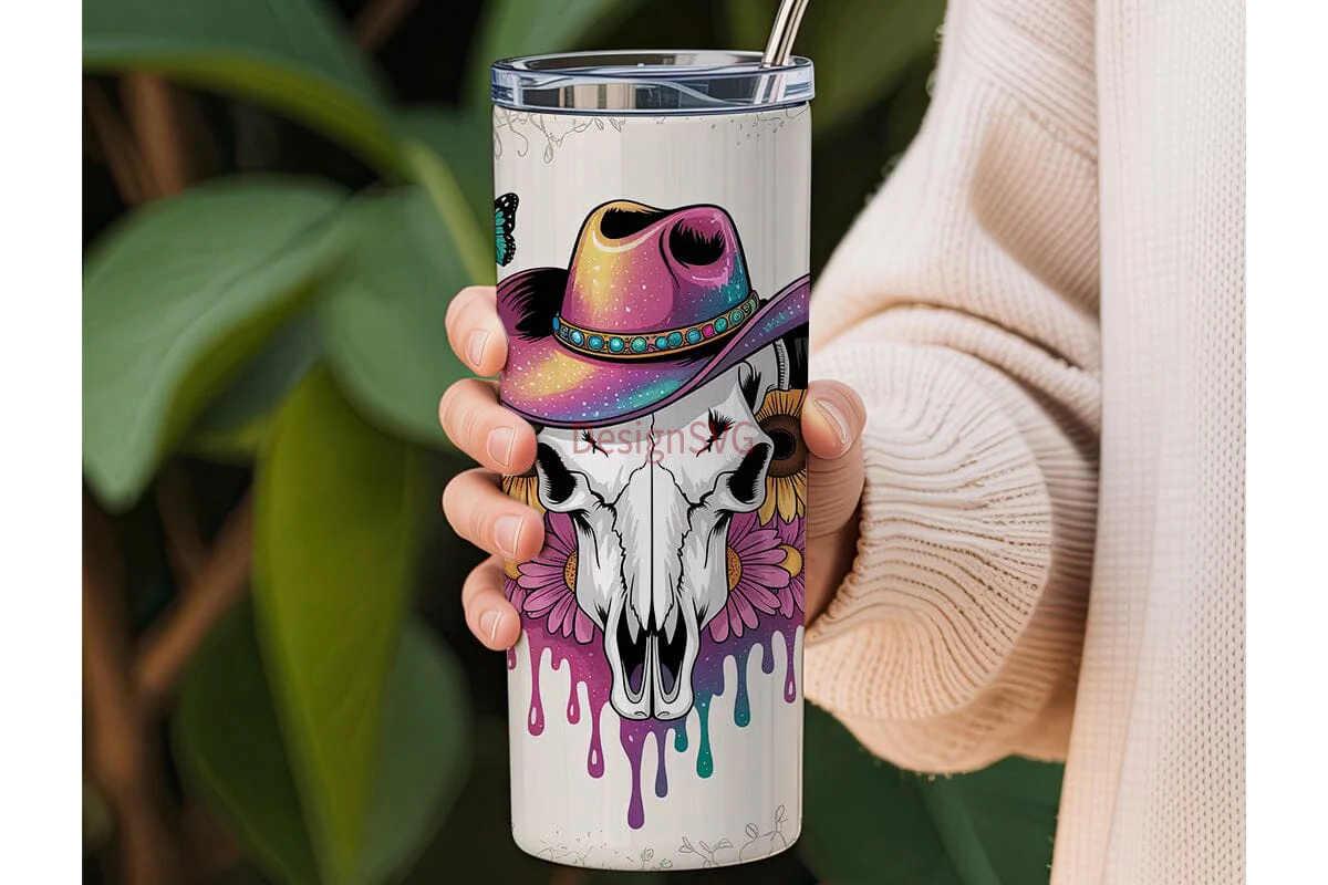 Beautiful Soul Cowgirl 20oz Tumbler Wrap - Image 3