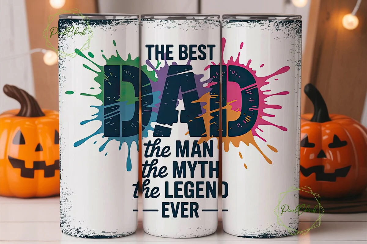 Best Dad Ever Tumbler Wrap - Image 3