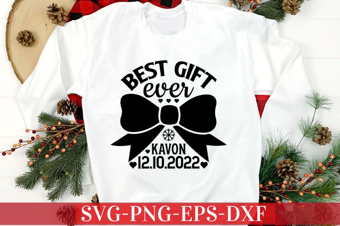 Best gift ever kavon 12.10.2022 SVG - Image 3