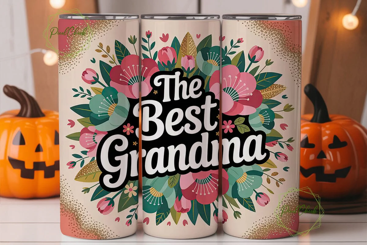 Best Grandma 20oz Tumbler Wrap - Image 2