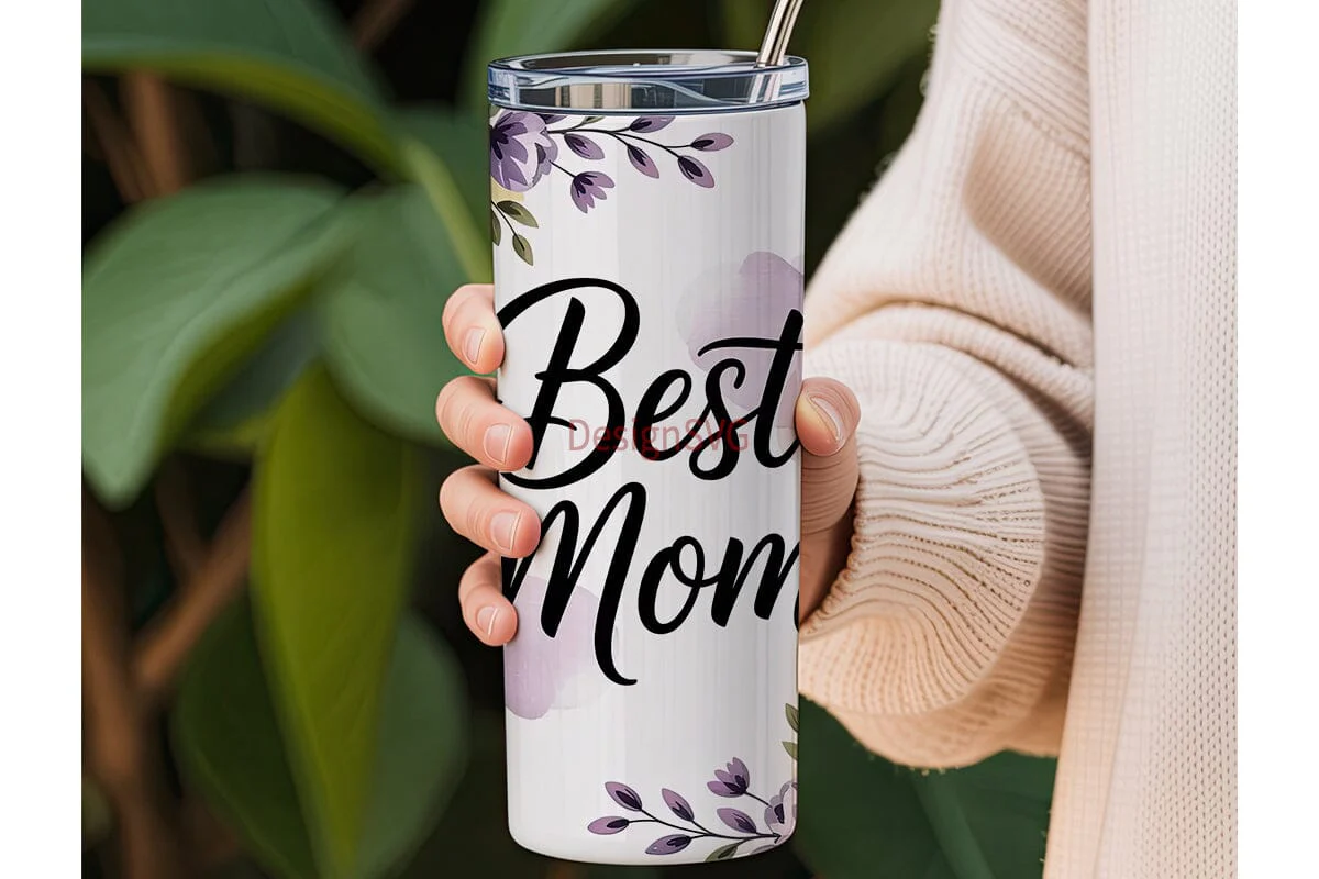 Best Mom Floral Tumbler Wrap - Image 3