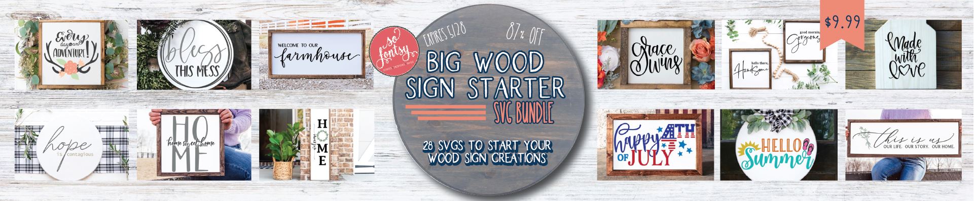 Big Wood Sign Starter SVG Bundle - Limited Time! - Image 2
