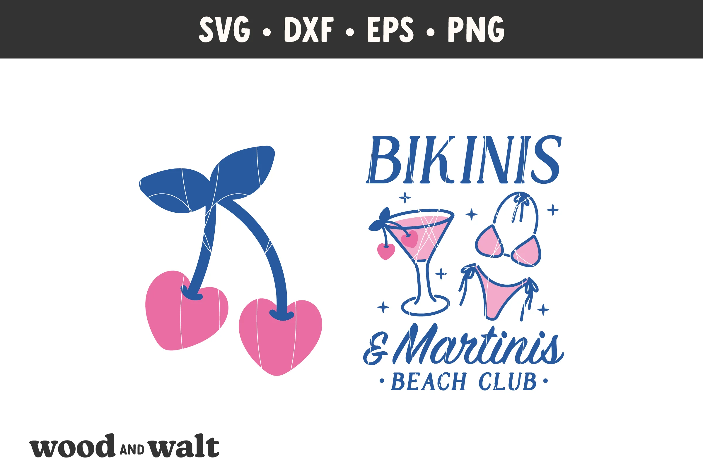 Bikinis & Martinis SVG | Beach Club PNG | Summer Shirt - Image 2