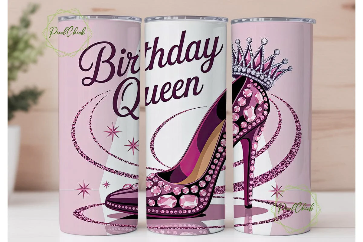 Birthday Queen 20oz Tumbler Wrap - Image 2