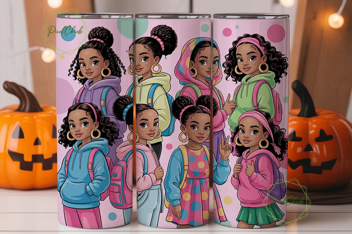 Black Girl Magic 20oz Tumbler Design - Image 2