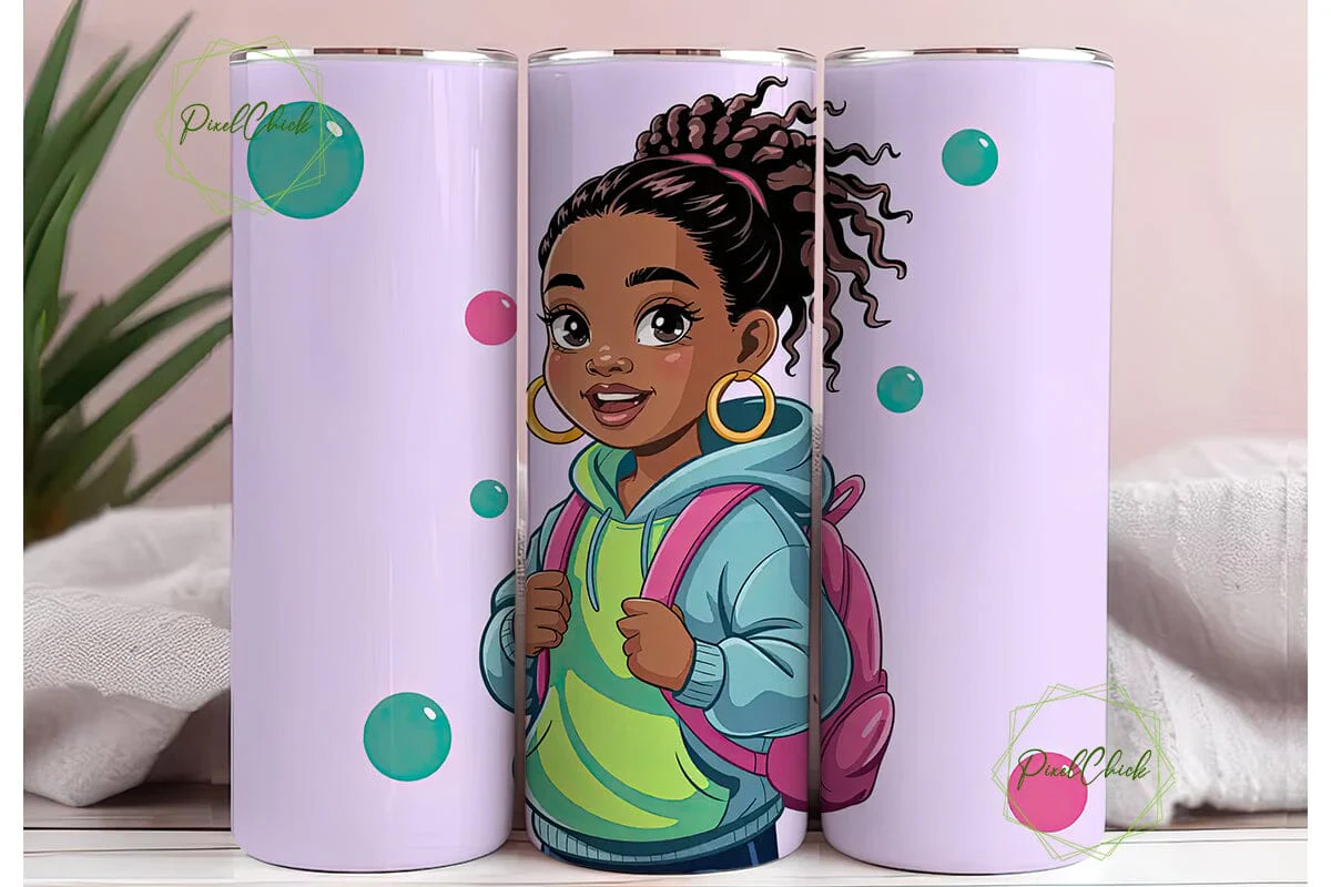 Black Girl Magic 20oz Tumbler Design - Image 3