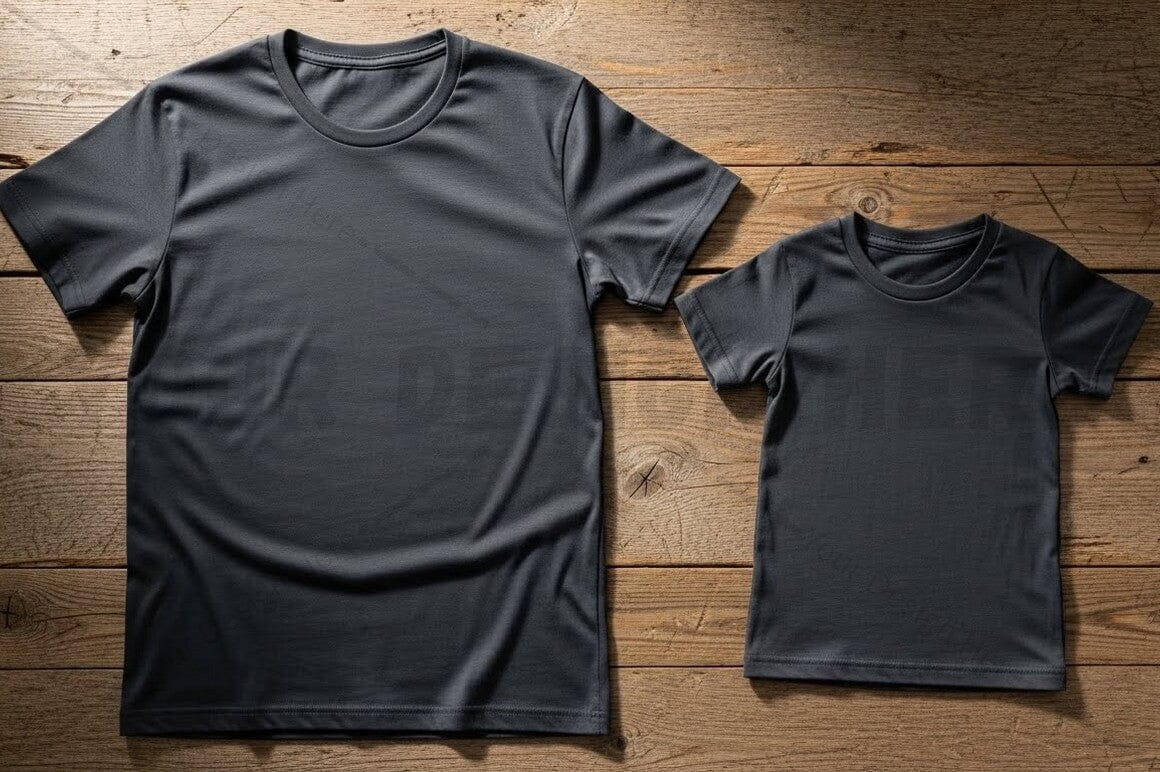Black t-shirt mockup design